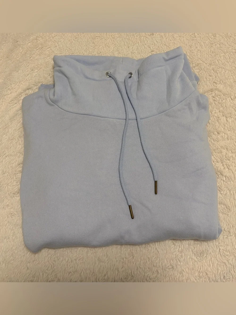 J. Crew Light Blue Cowl Neck Lightweight Sweatshirt